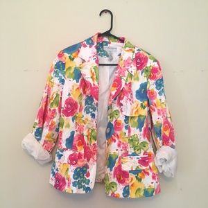 Floral blazer